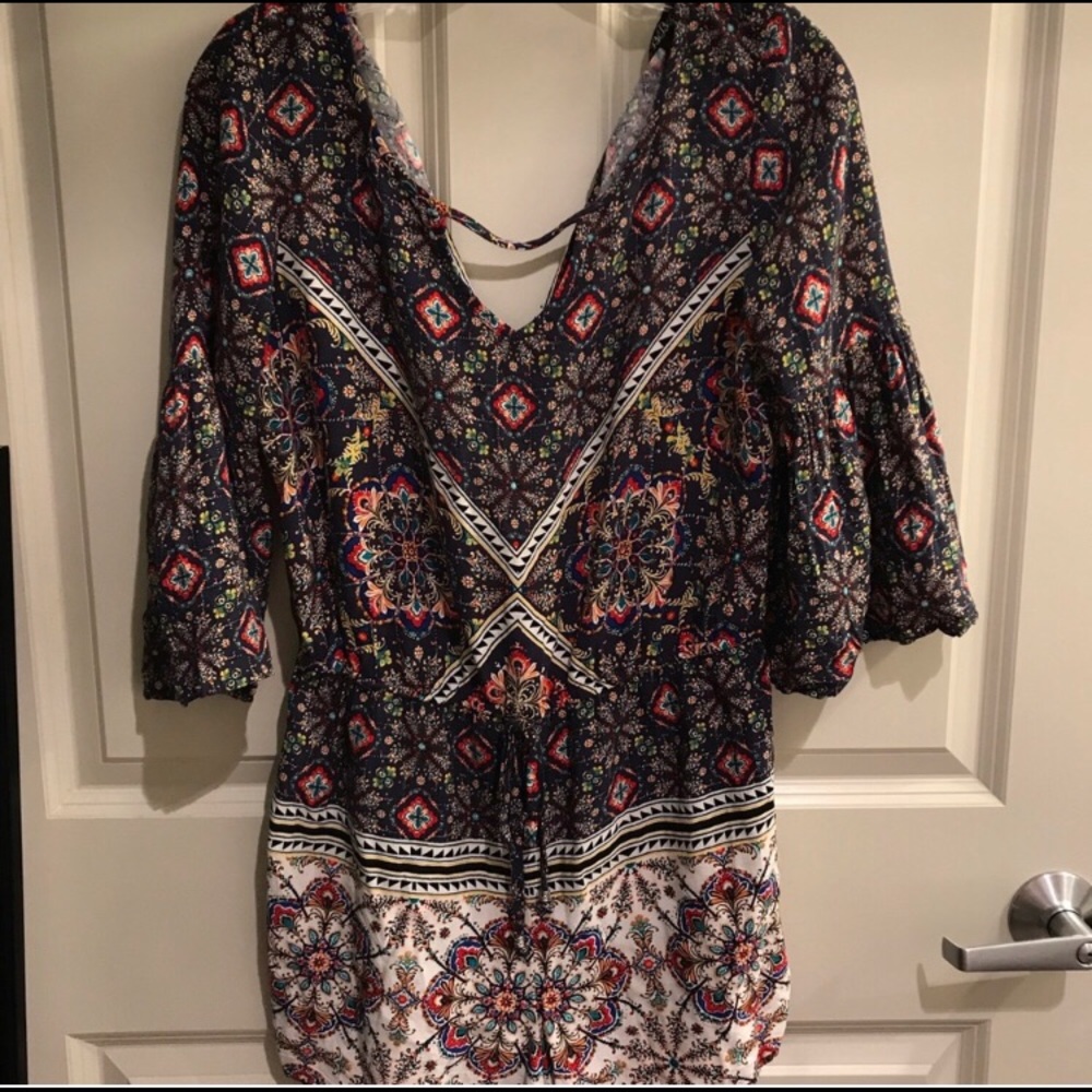 Boho Patterned Romper - Picture 4 of 8